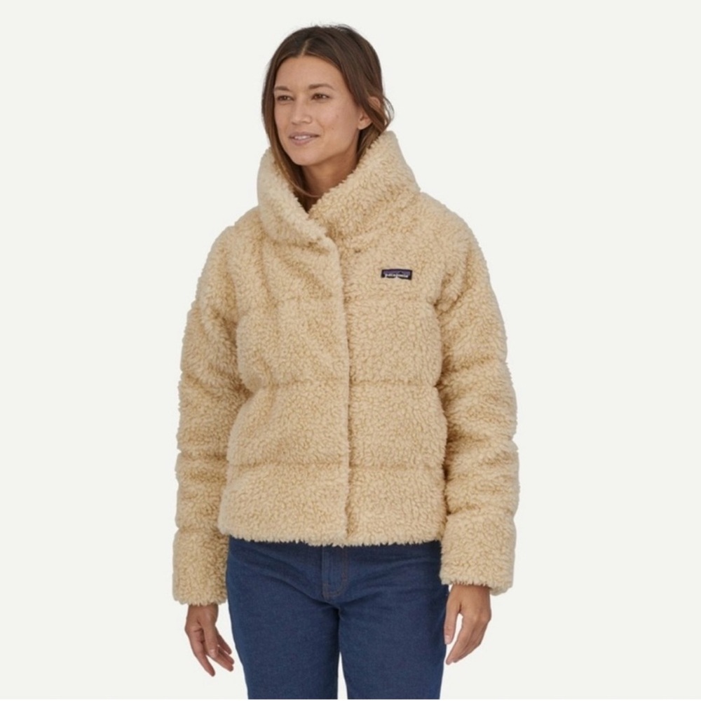 NWT! Patagonia Women’s Recycled High Pile Fleece Down Jacket, Med - Picture 4 of 10